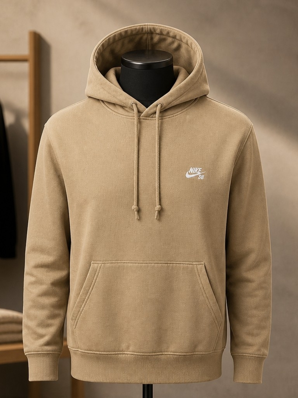 Nike SB Hoodie Mens Medium Beige Pullover